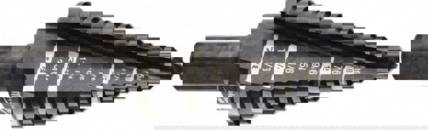 Step Drill Bit: 3/16 to 7/8